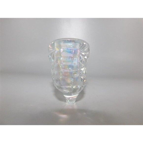 7/1227 Smith Glass Iridescent Daisy and Button Shoe 2.5 x 6 in - Picture 4 of 6